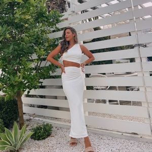 Sabo skirt white dress